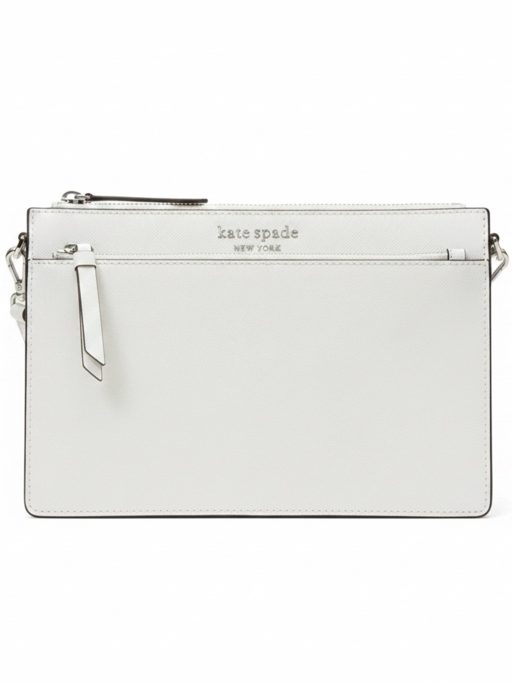 Authentic kate spade White Saffiano Crossbody